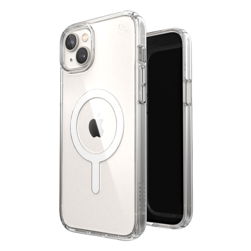 Speck Presidio Perfect-Clear + MagSafe vāciņš ierīcei iPhone 15 Plus / 14 Plus, caurspīdīgs