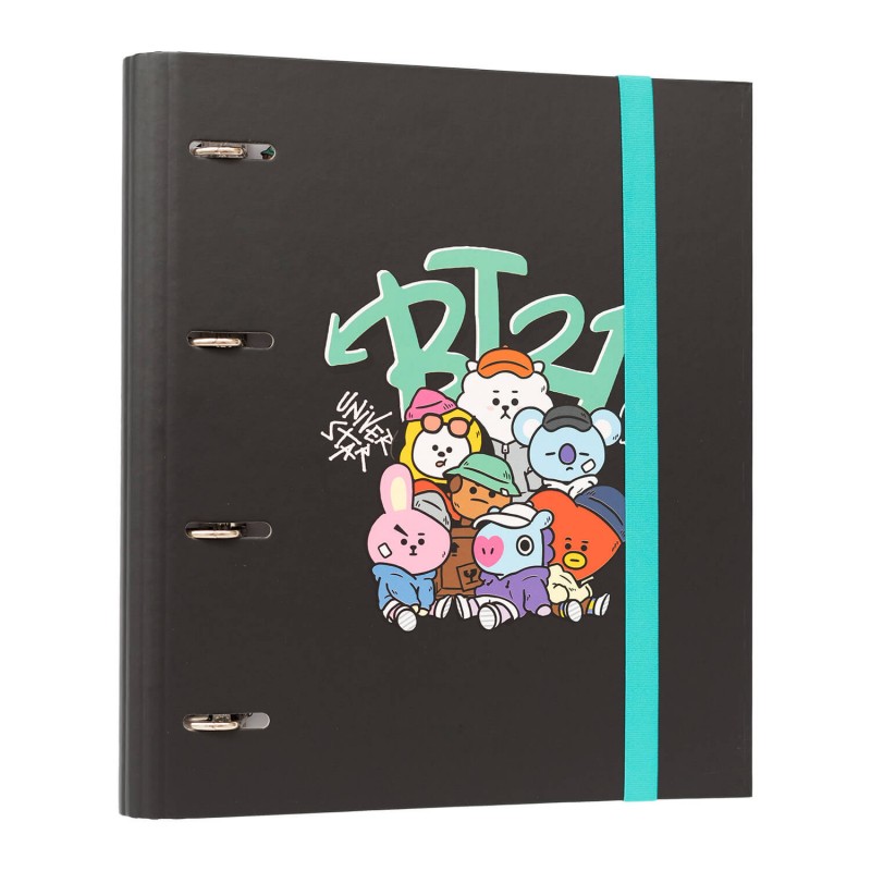 BT21 Street Mood A4 mape ar 4 gredzeniem un elastīgo aizdari