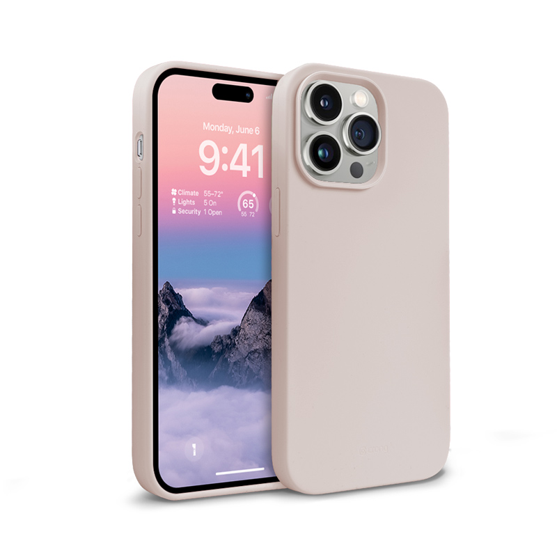Crong Color Cover vāciņš ierīcei iPhone 14 Pro, smilšu rozā