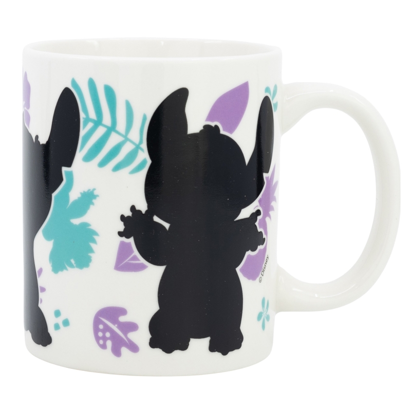 Disney Stitch & Angel krāsu mainoša keramikas krūze dāvanu kastē, 325 ml
