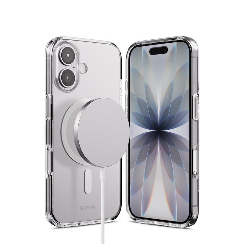 Crong Clear MAG Cover MagSafe vāciņš ierīcei iPhone 17, caurspīdīgs