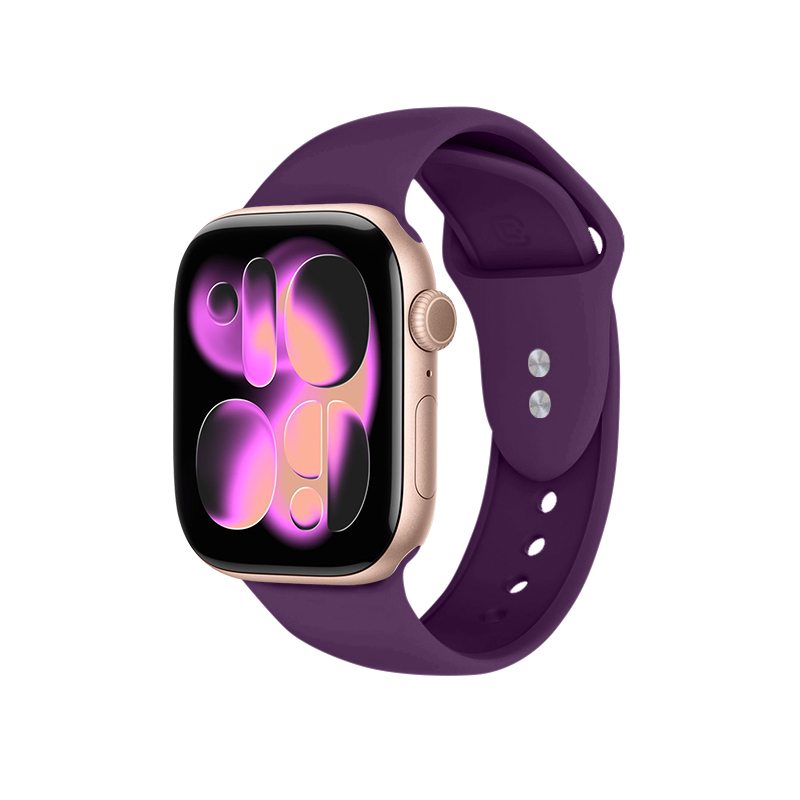 Crong Liquid siksniņa Apple Watch 38 / 40 / 41 / 42 mm, plūmju krāsā
