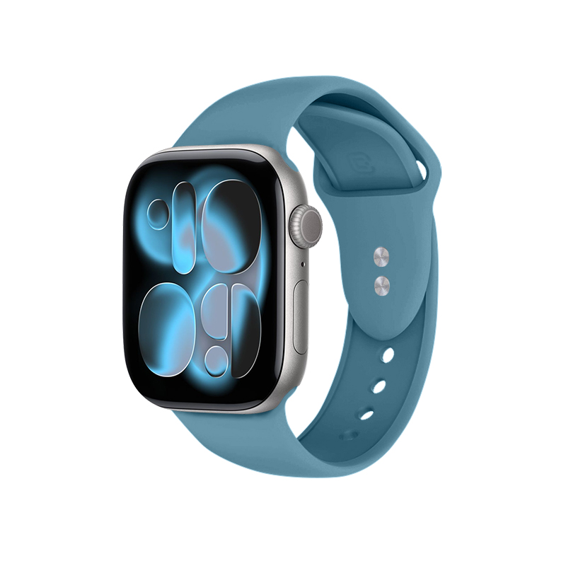 Crong Liquid siksniņa Apple Watch 44 / 45 / 46 / 49 mm, tumši zils