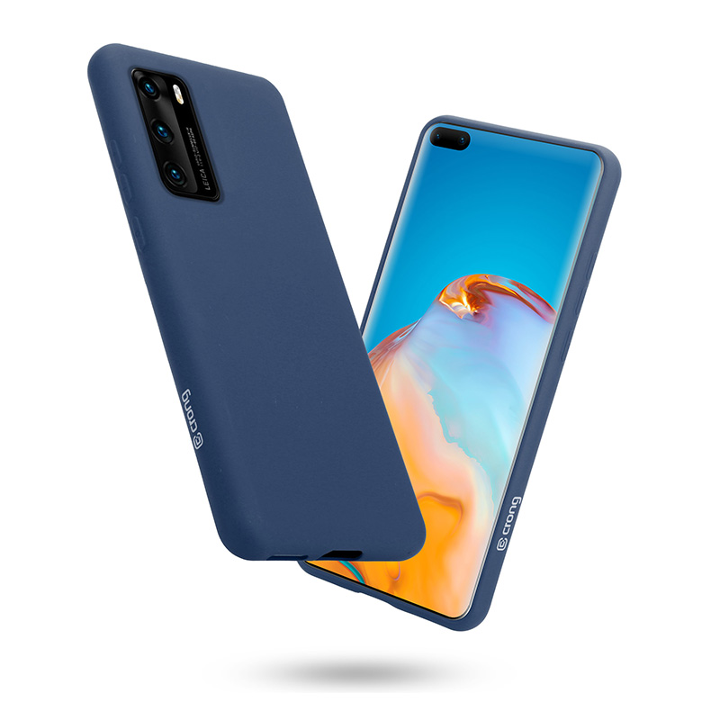 Crong Color Cover vāciņš ierīcei Huawei P40, zils