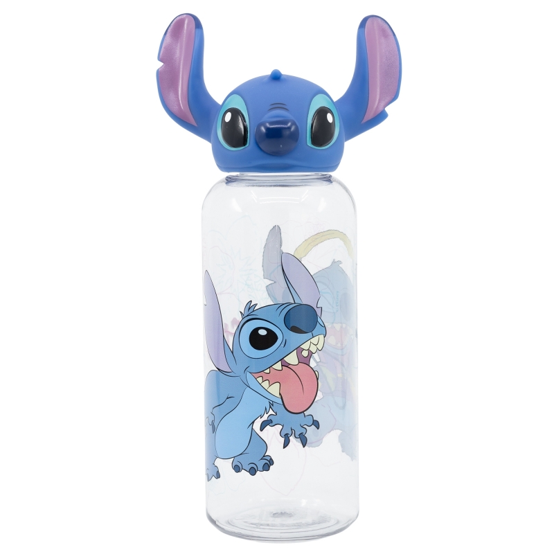 Disney Stitch Flowers pudele ar 3D vāciņu, 560 ml