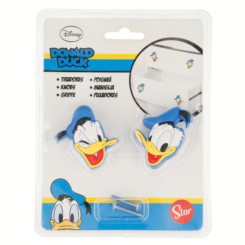 Donald Duck mēbeļu rokturi, 2 gab.