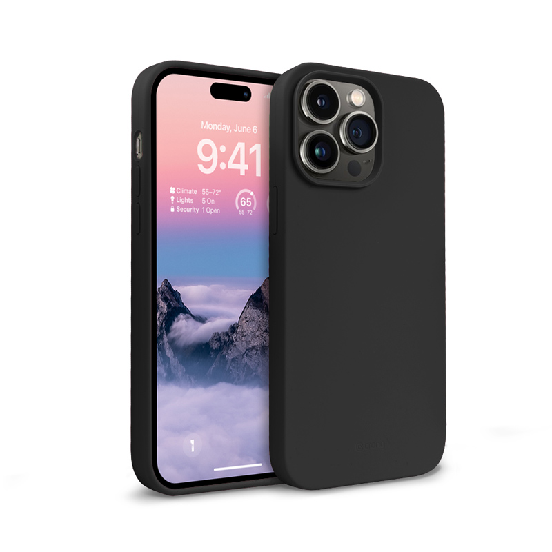 Crong Color Cover vāciņš ierīcei iPhone 14 Pro Max, melns