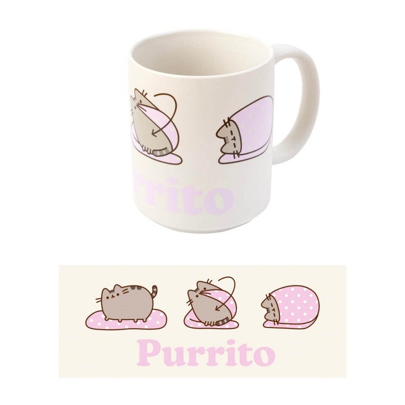Pusheen Purrito keramikas krūze, 350 ml