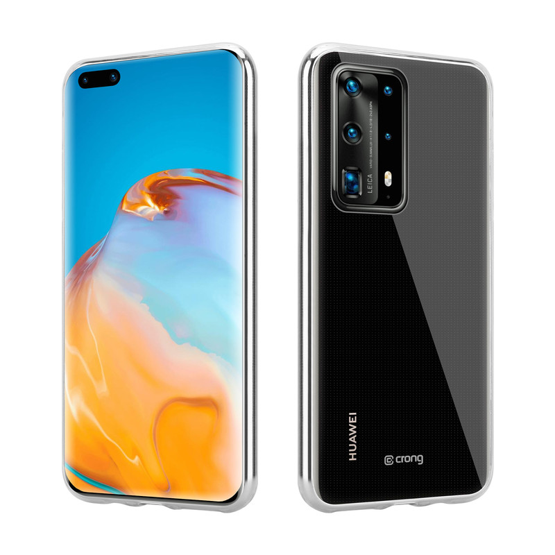 Crong Crystal Slim vāciņš ierīcei Huawei P40 Pro, caurspīdīgs