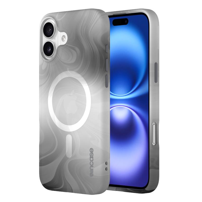 Incase Halo Case vāciņš ar MagSafe iPhone 16 Plus tālrunim, Oil Slick Smoke krāsā
