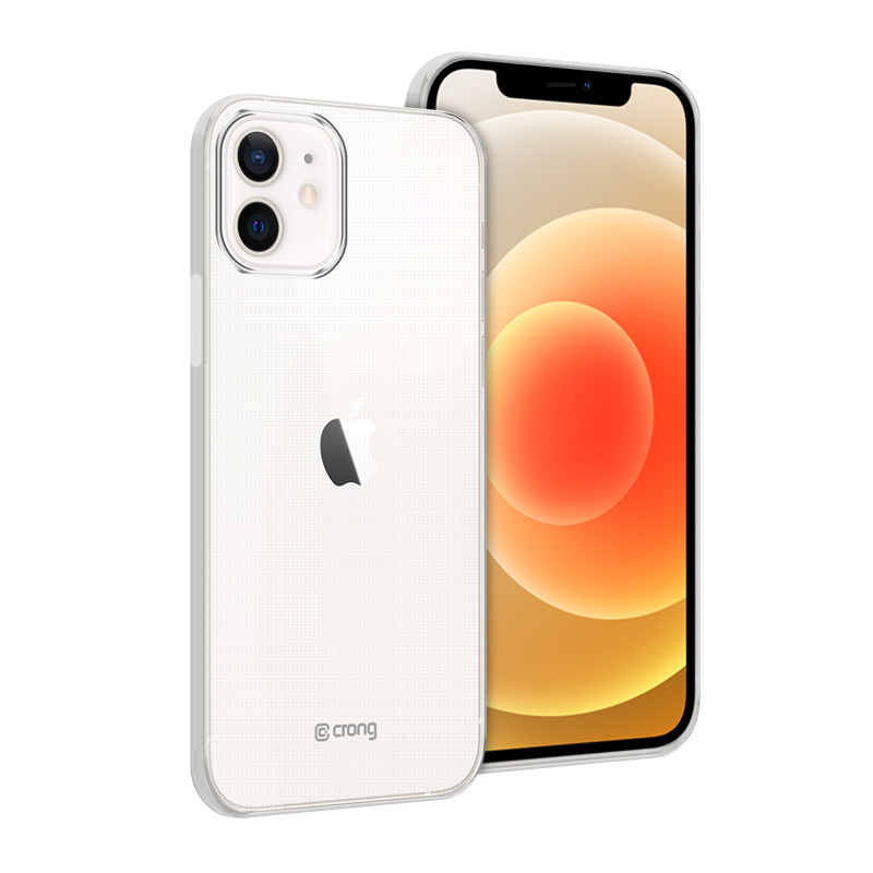 Crong Crystal Slim vāciņš ierīcei iPhone 12 / iPhone 12 Pro, caurspīdīgs