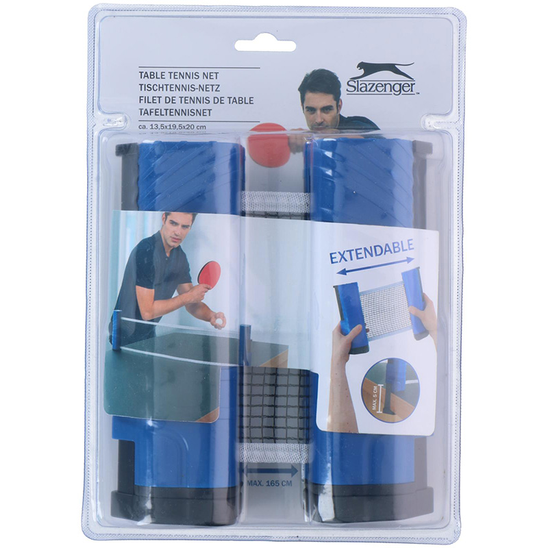 Slazenger adjustable table tennis net, Blue / Black