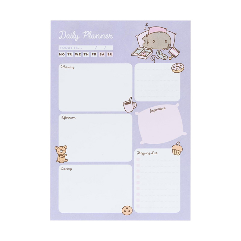 Pusheen Moments dienas plānotājs, 54 A5 lapas