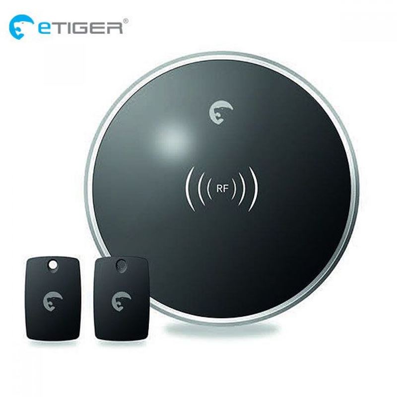 eTiger ES-DLA-05 bezvadu RFID tastatūra ar 2 piekariņiem SECUAL signalizācijas sistēmām