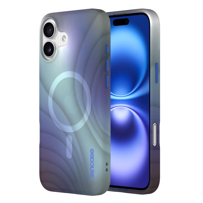 Incase Halo Case vāciņš ar MagSafe iPhone 16 Plus tālrunim, Tidal Ocean krāsā