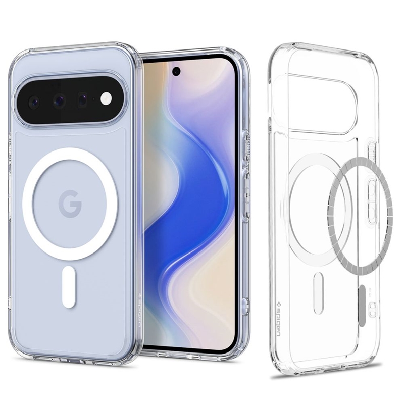 Spigen Ultra Hybrid Mag MagSafe aizsargvāciņš Google Pixel 11, caurspīdīgs / balts
