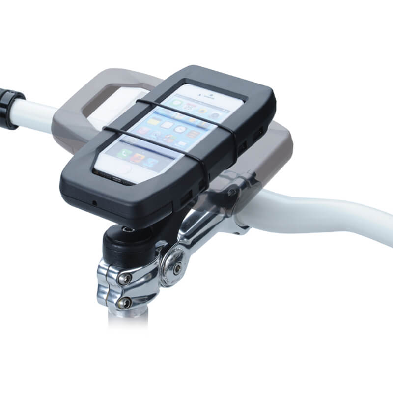 iGrip Universal Biker Stem Splashbox pie velosipēda stūres iznesuma stiprināms viedtālruņa aizsargmaciņš ar turētāju