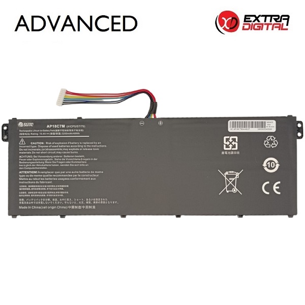 ACER AP18C7M klēpjdatora akumulators, 3200 mAh, Extra Digital Advanced