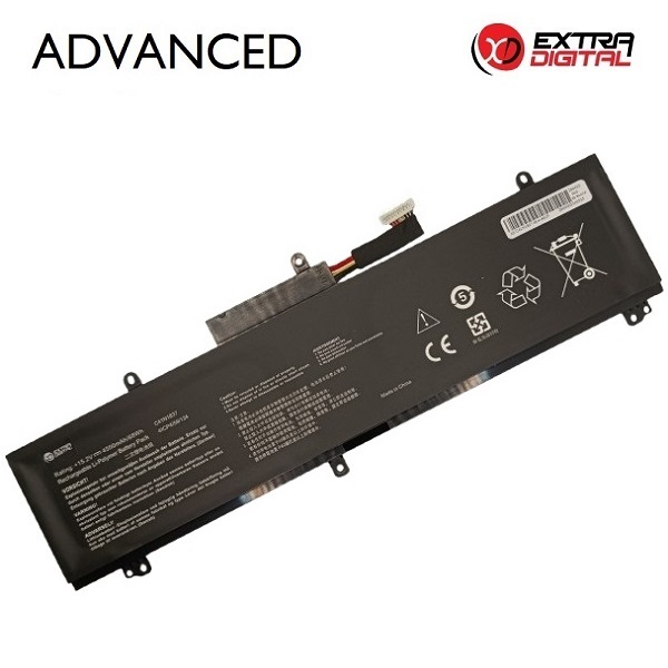 Klēpjdatora akumulators ASUS C41N1837, 4500 mAh, Extra Digital Advanced