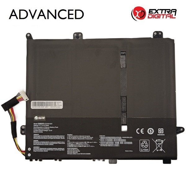 ASUS C31N1431 klēpjdatora akumulators, 4770 mAh, Extra Digital Advanced