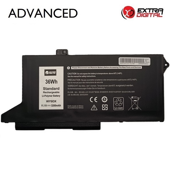 Klēpjdatora akumulators DELL WY9DX, 3200 mAh, Extra Digital Advanced
