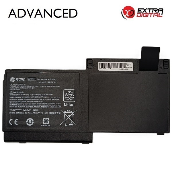 HP SB03XL klēpjdatora akumulators, 4000 mAh, Extra Digital Advanced