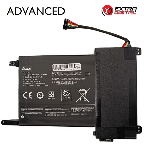 Klēpjdatora akumulators LENOVO L14S4P22, 4750 mAh, Extra Digital Advanced