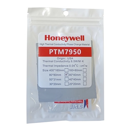 Termiskais paliktnis HONEYWELL PTM7950, 80x80x0.2mm