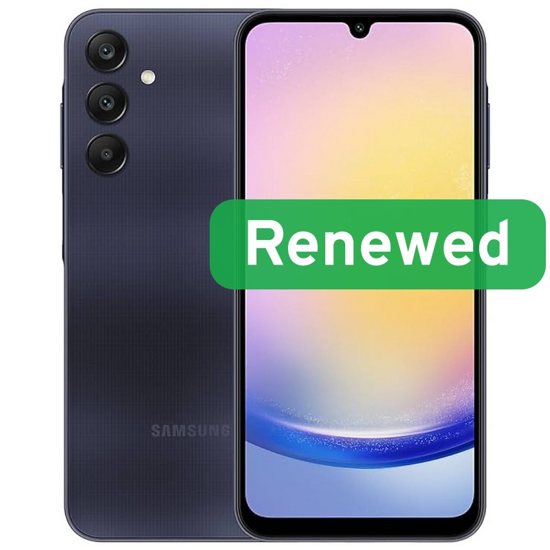 Atjaunots Samsung Galaxy A25 5G, A klase, 128 GB, zili melns, 6,5″