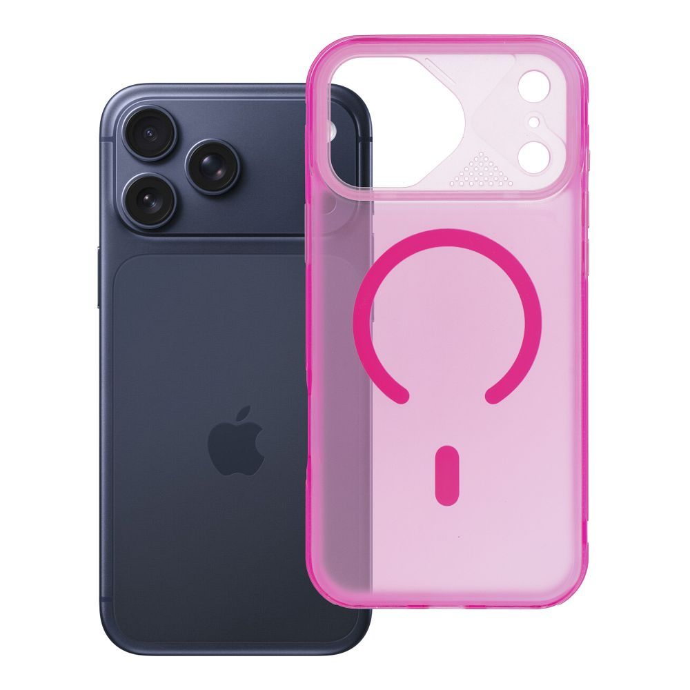 Aurora maciņš modelim iPhone 17 Pro Max, saderīgs ar MagSafe – rozā