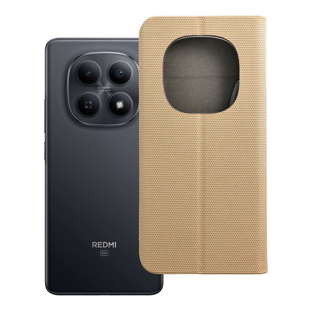 SENSITIVE grāmatiņas maciņš XIAOMI Redmi Note 15 PRO 5G zeltains