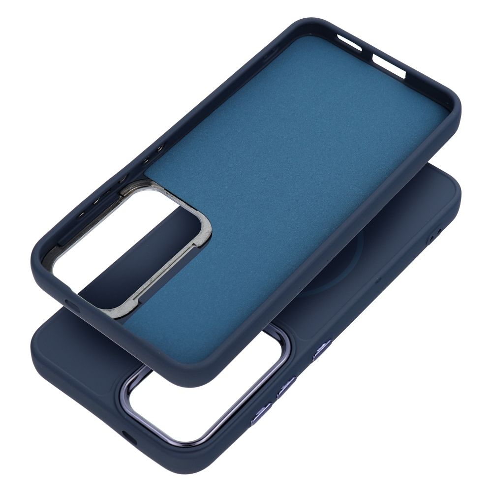 Case for Samsung A27 Frame Mag Cover compatible with MagSafe navy blue