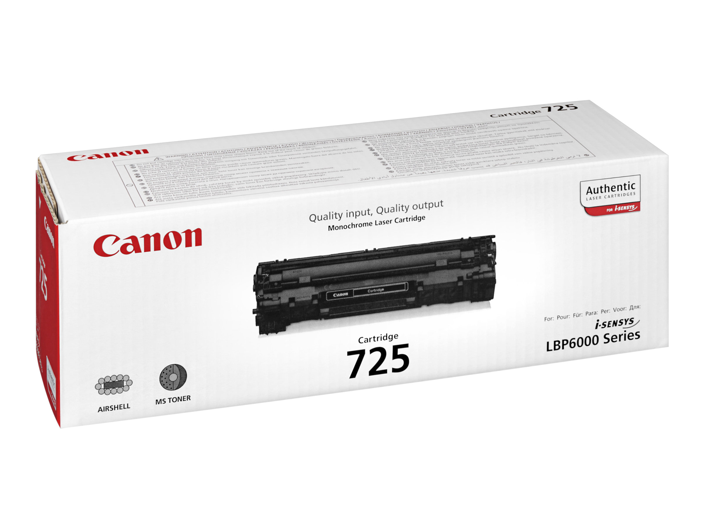 Canon CRG-725 tonera kasetne, melna, paredzēts
