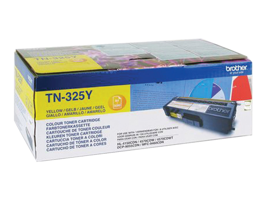 Brother TN325Y tonera kasetne, dzeltena, paredzēts 4150 / 4570