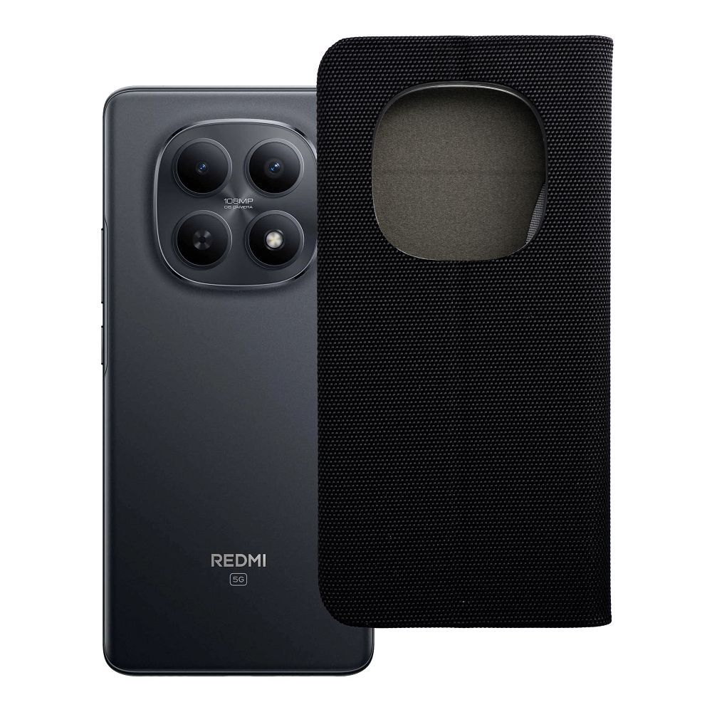SENSITIVE grāmatiņas maciņš XIAOMI Redmi Note 15 PRO 5G melns