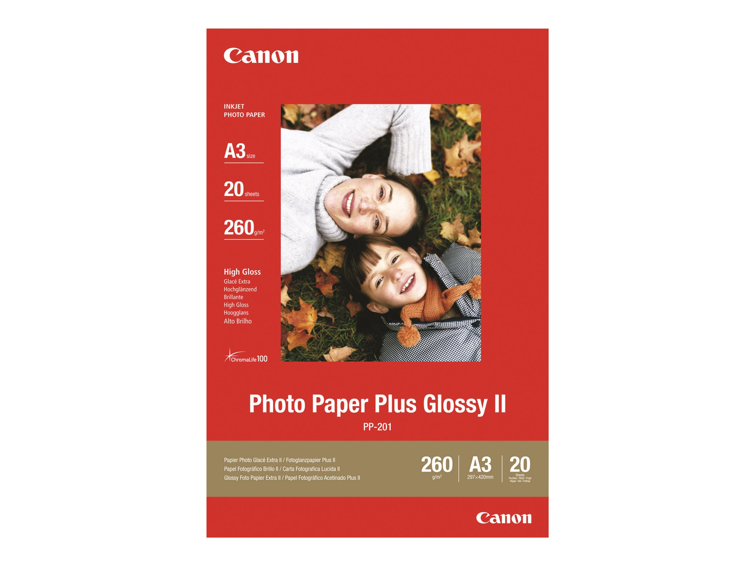 Canon PP-201 glancēts fotopapīrs, A3, 20