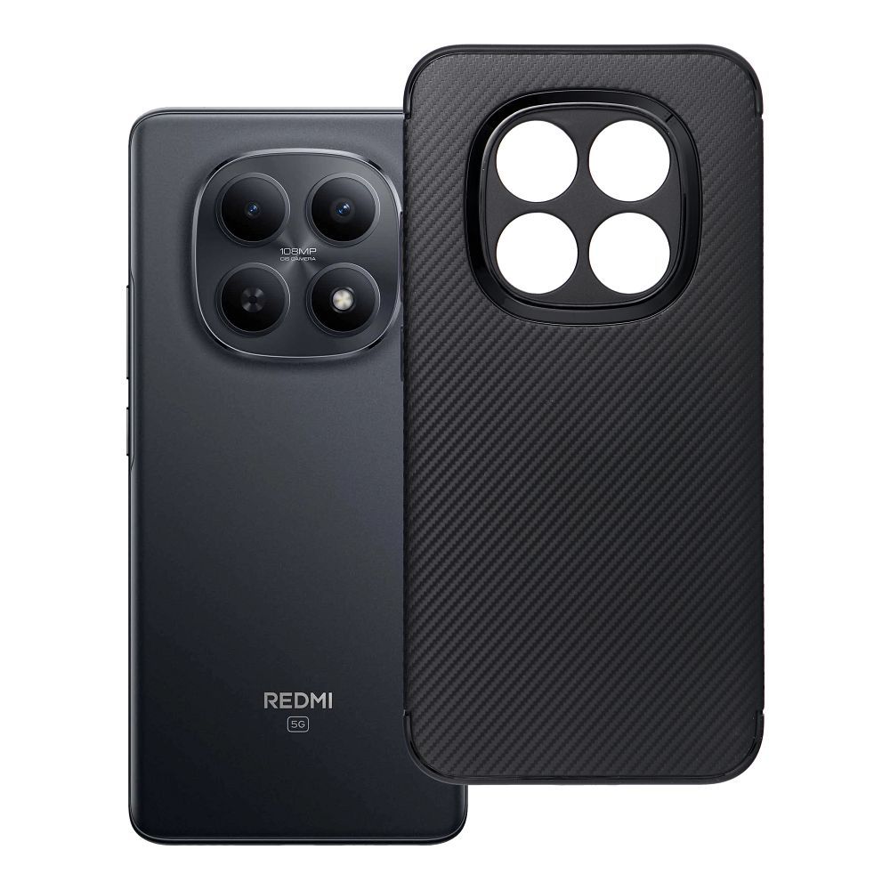 Maciņš priekš Xiaomi Redmi Note 15 PRO 5G Carbon Premium melns