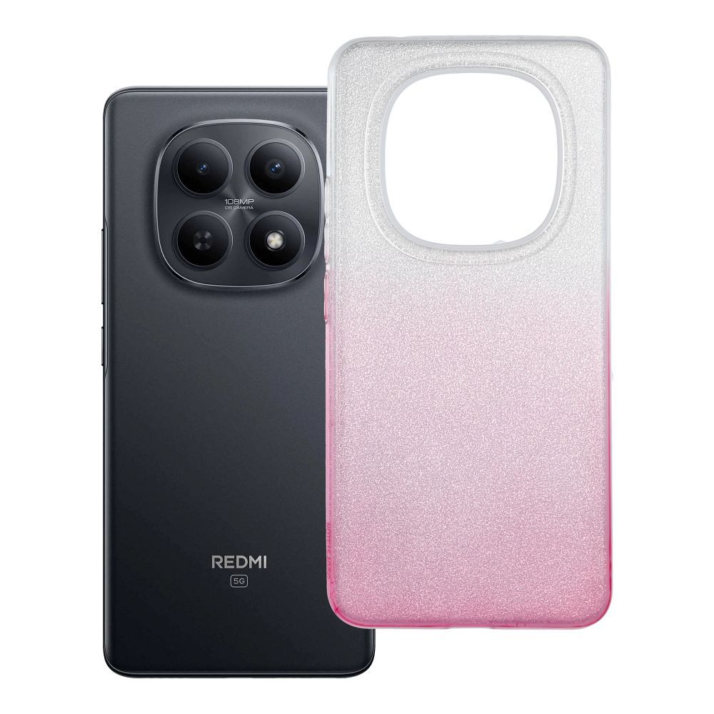 Maciņš for Xiaomi Redmi NOTE 15 5G Shining caurspīdīgs rozā