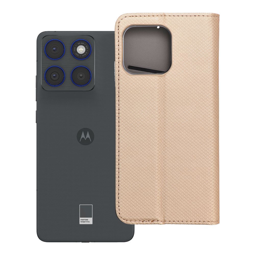 Flip case for Motorola EDGE 70 Smart Case Book gold