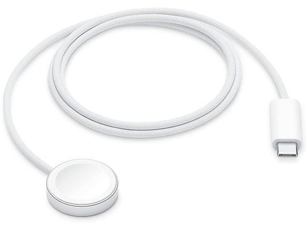 Apple Watch magnētiskais ātrās uzlādes USB-C kabelis (1 m) MT0H3ZM/A - balts, bez iepakojuma