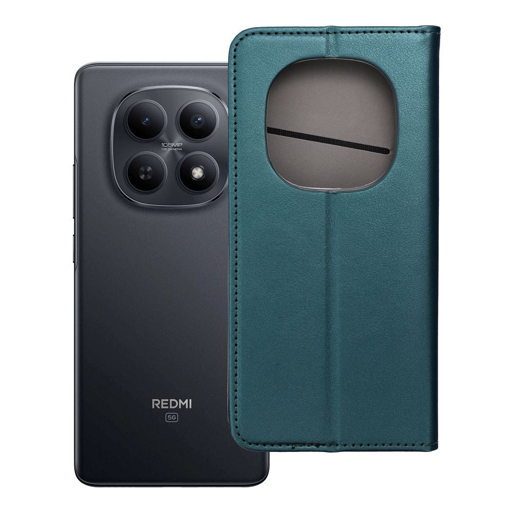 SMART MAGNETO Book maciņš priekš Xiaomi Redmi Note 15 Pro Plus 5G - tumši zaļš