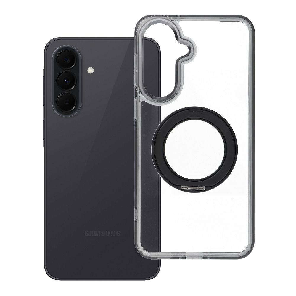 Case for Samsung A37 Frame Circle Stand compatible with MagSafe black