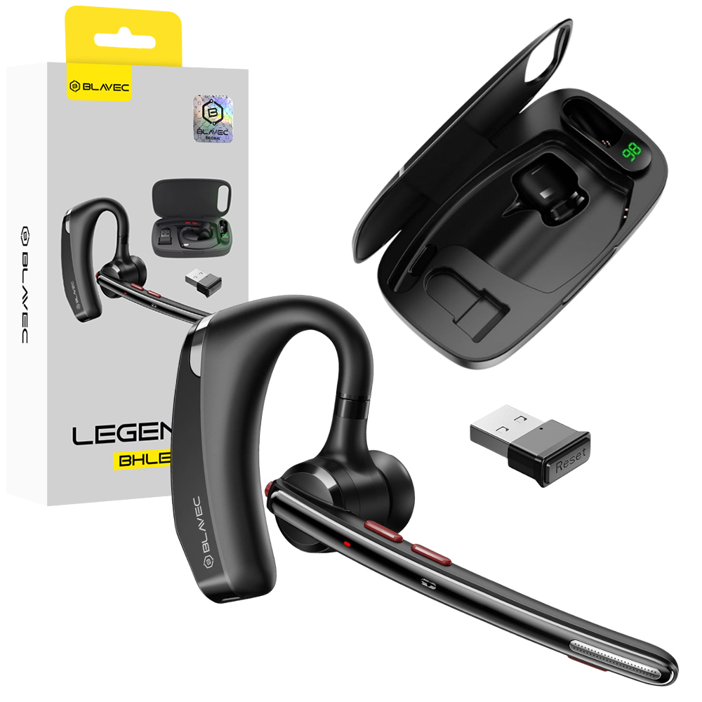 Blavec Legend 5 Multipoint Bluetooth austiņa ar mikrofonu (BHLE5-B), melna