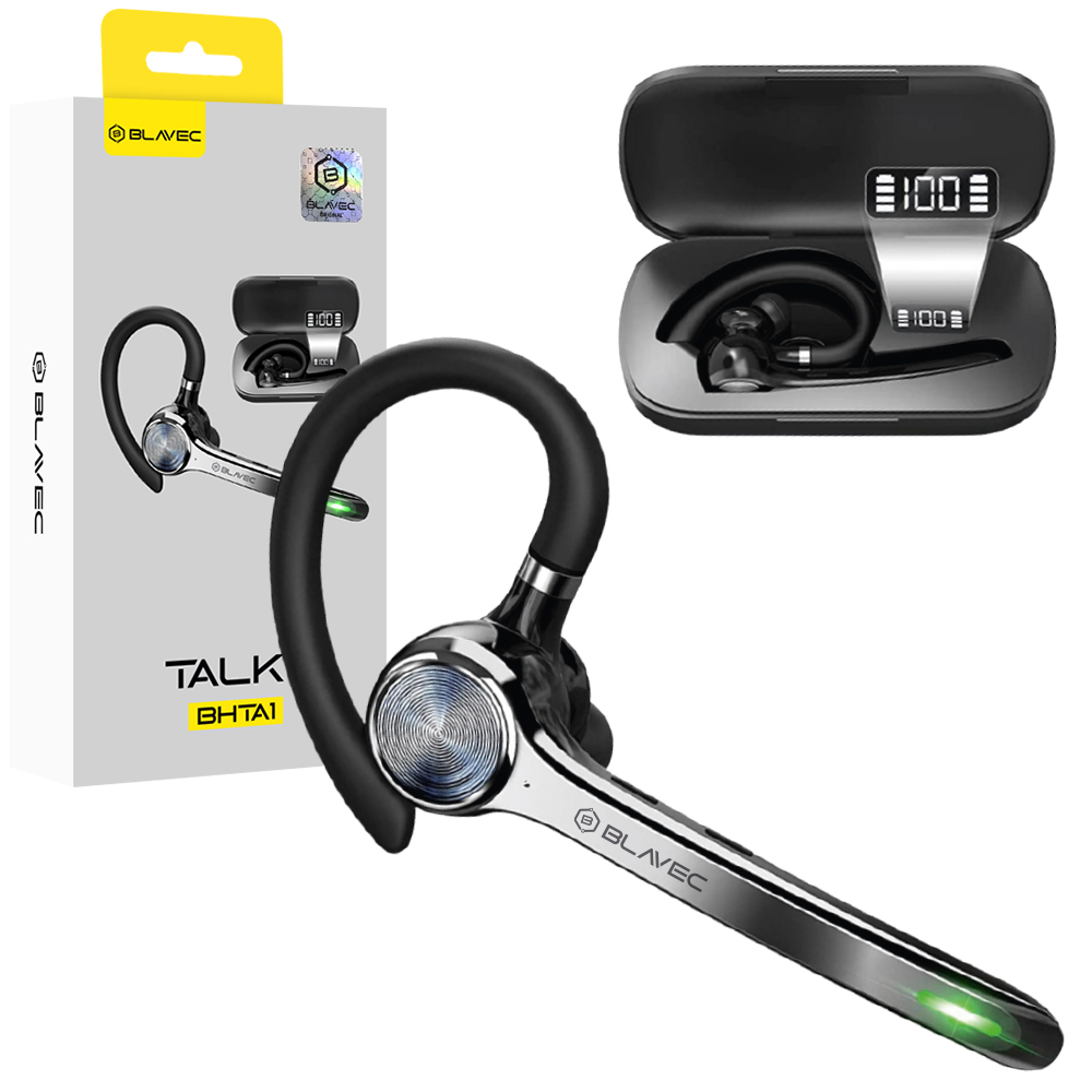 Blavec Talk 1 Multipoint Bluetooth austiņa ar mikrofonu (BHTA1-B), melna