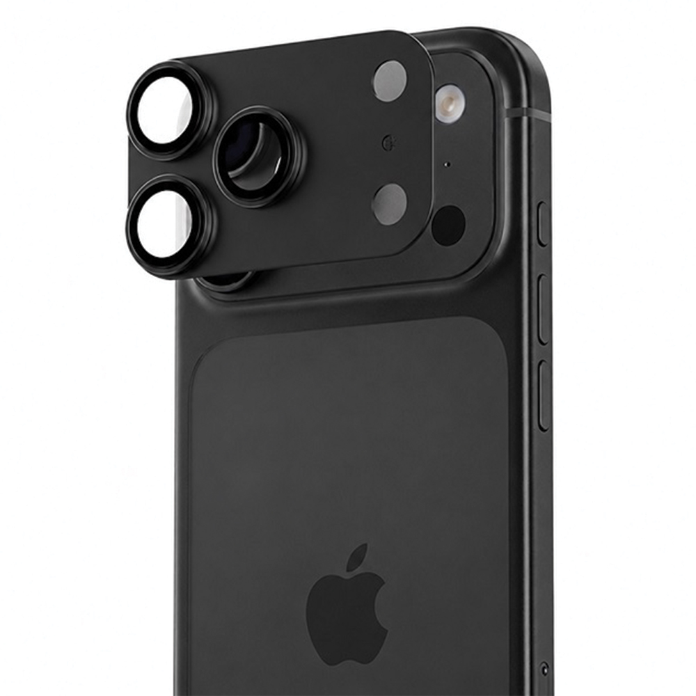 Benks OmniWarrior integrēts metāla kameras objektīvu aizsargs (C.M.SX.AP.BK.R070) iPhone 18 Pro (AR, melns)