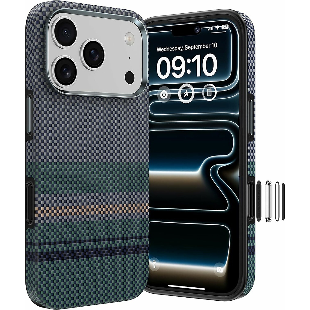 Benks Magnetic Armor Pro Aurora 600D kevlara vāciņš (C.K.FL.AP.SR.A072) iPhone 18 Pro / 17 Pro ar kameras vadības pogu