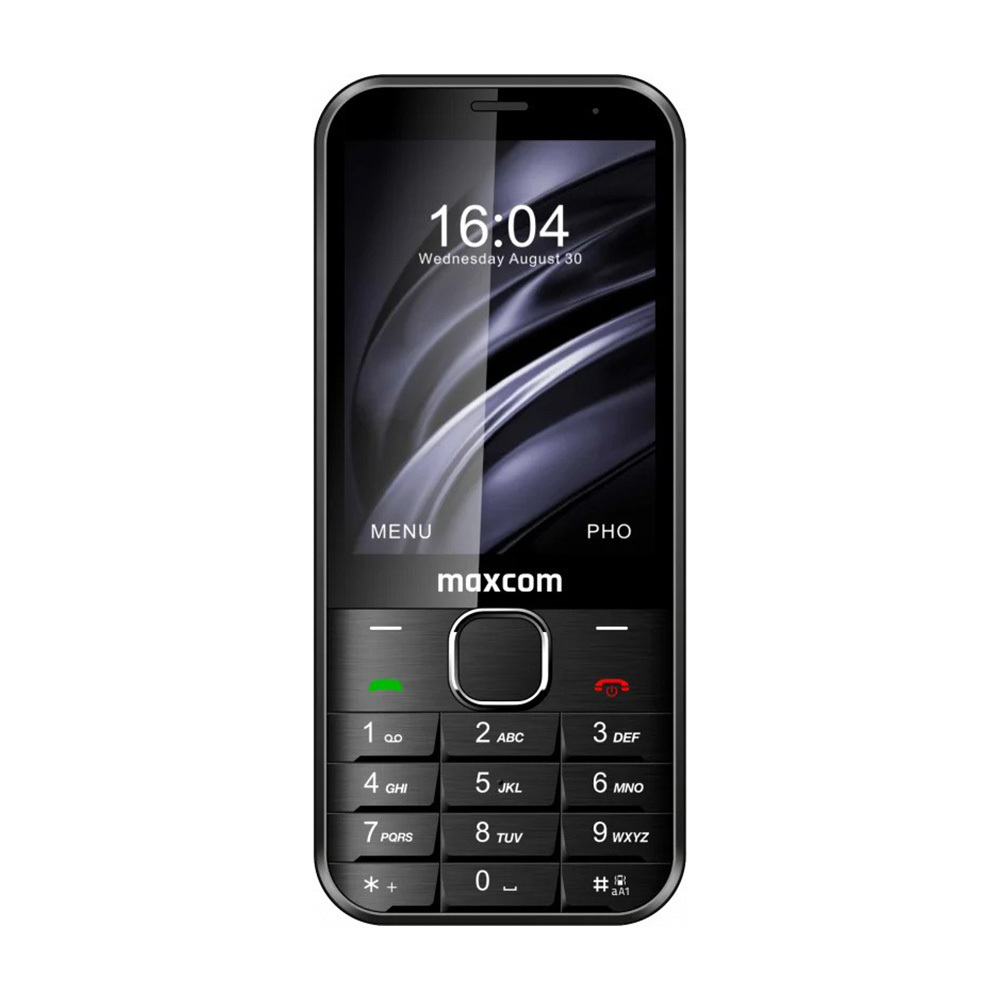 MAXCOM MM 334 SE mobilais tālrunis, melns