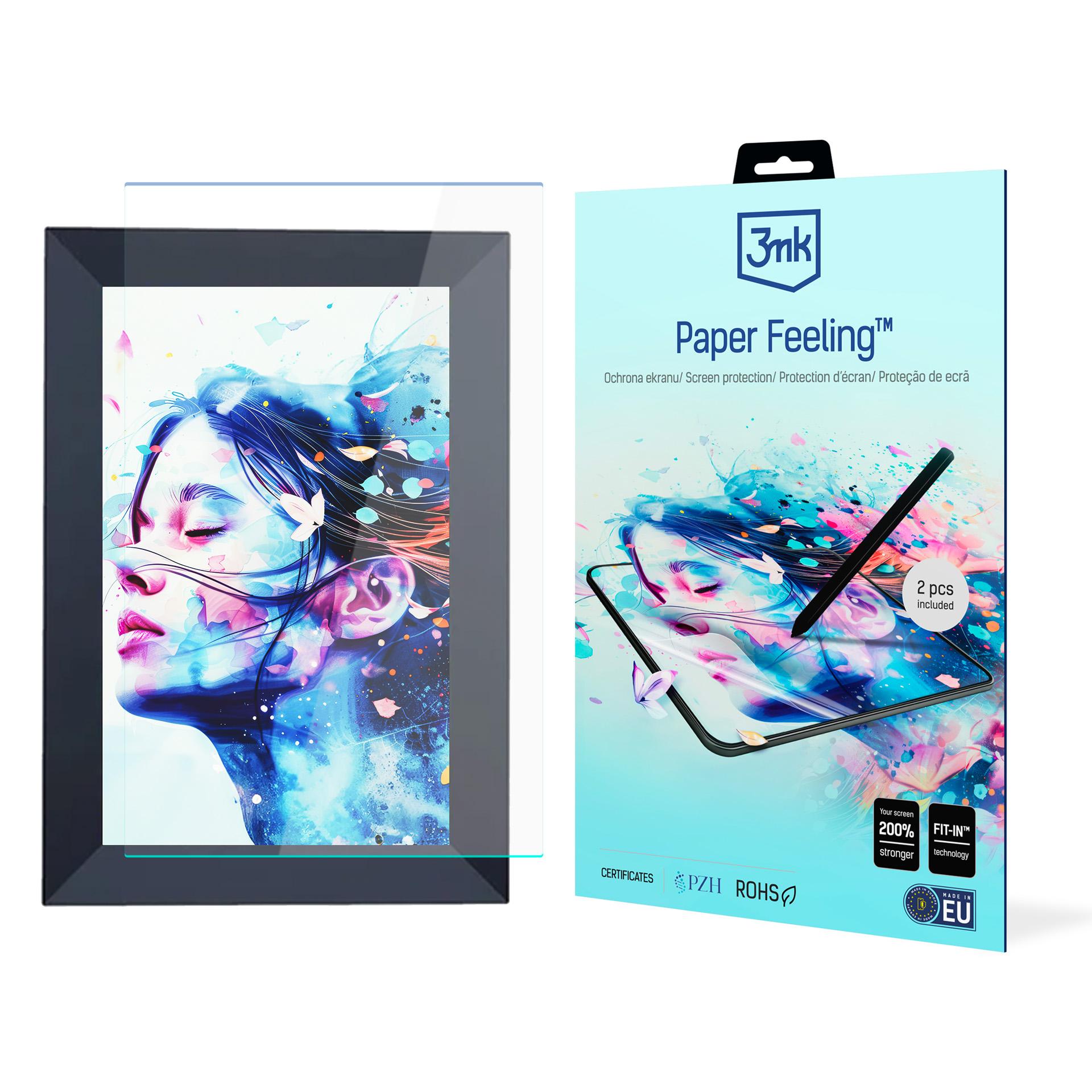 3mk Paper Feeling (līdz 11") – planšetdatora ekrāna aizsargs modelim DENVER Frameo PFF-1064B