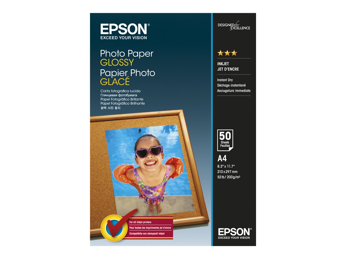 Epson Glossy glancēts fotopapīrs, A4, 50