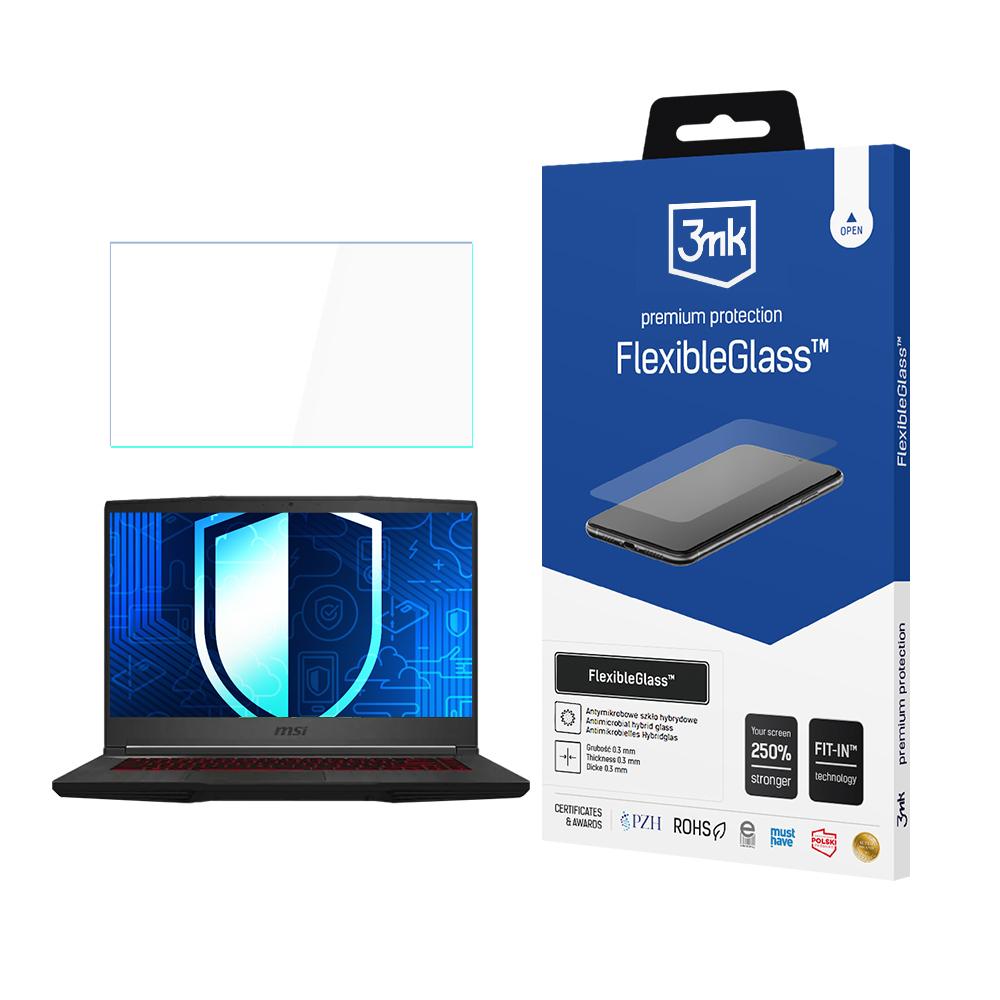3mk FlexibleGlass (līdz 15") – datora ekrāna aizsargs modelim MSI Bravo 15
